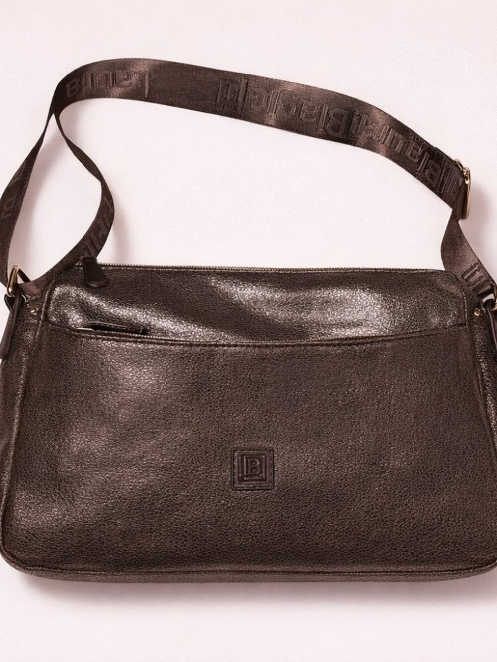 NWT Laura‎ Biagiotti Bronze Shine Bag